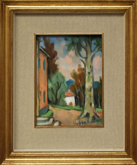 Alfio Paolo Graziani — Paesaggio con casa e albero